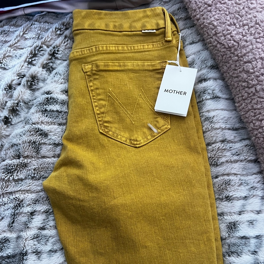 Yellow/ Gold Skinny Jeans
